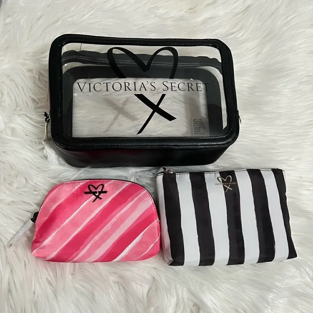 Victoria’s Secret trio makeup cosmetics bags set